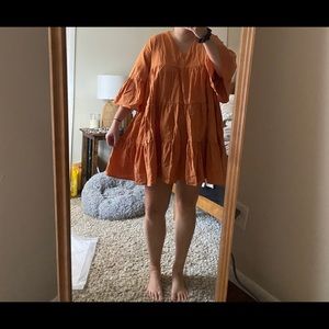 Orange Dress BOHO